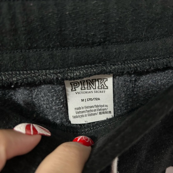 PINK Victoria's Secret Charcoal Fleece Hoodie & Joggers - Picture 5 of 5
